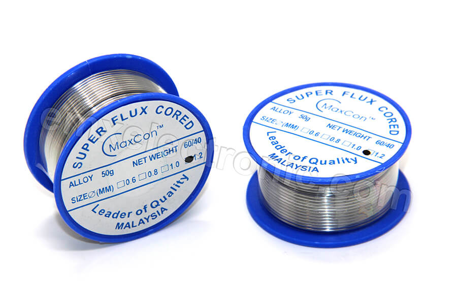 60/40 1.2MM SOLDER LEAD - 50G - EMX Electronic